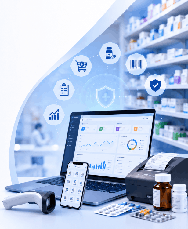 Medical Store GST Billing ERP Software with POS, Expiry Product Management